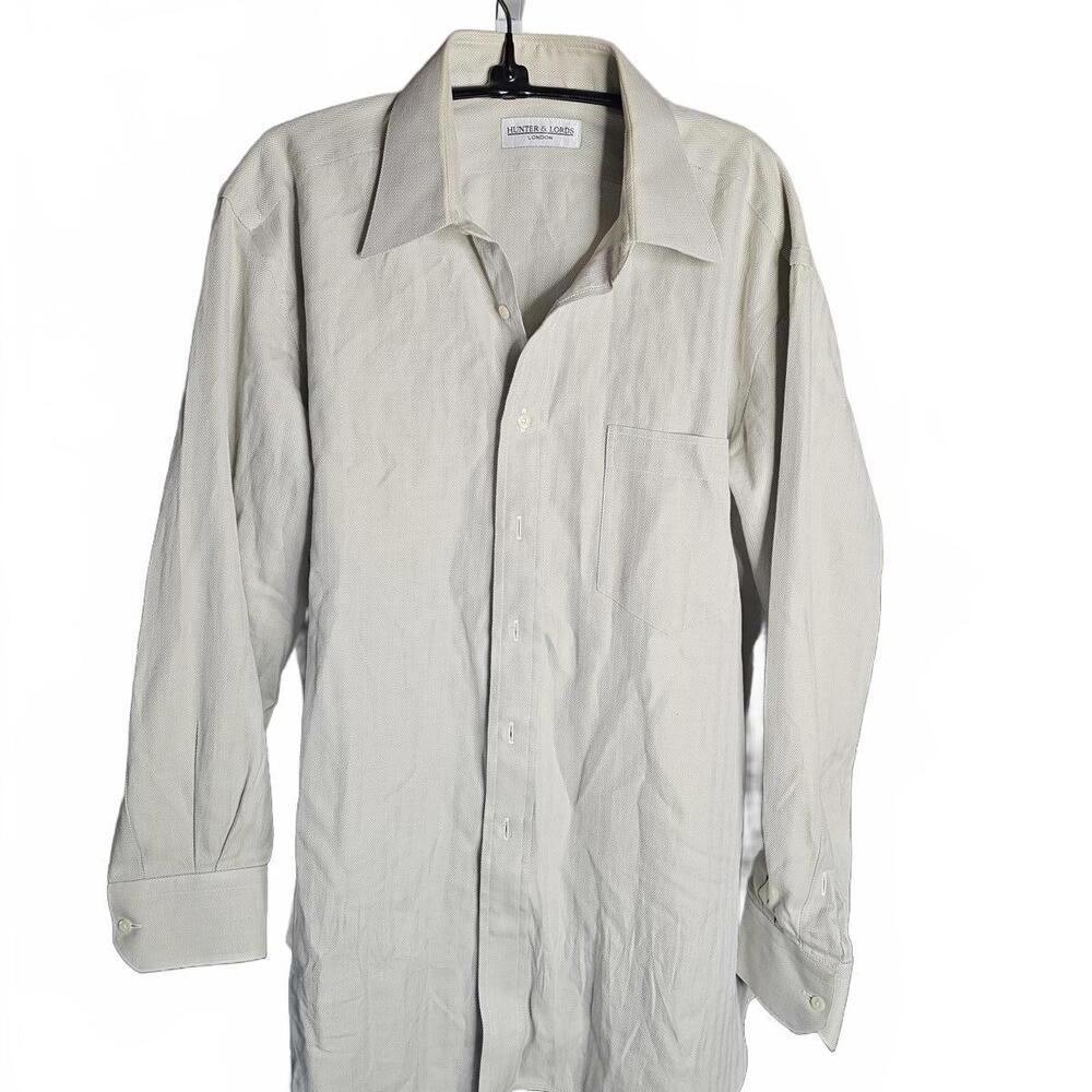 Hunter & Lords London Men's Long Sleeve Button-Up Shirt